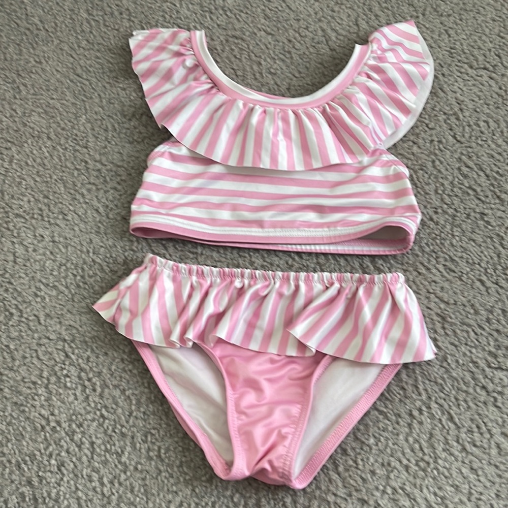 Perfect for Summer pink striped bikini